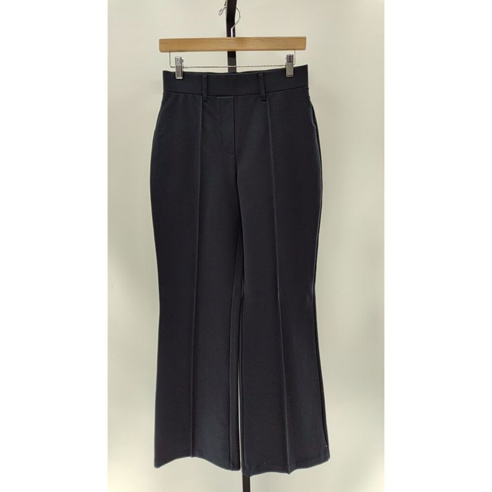 Quince Women Ultra-Stretch Ponte Flare Leg Pants Navy S
